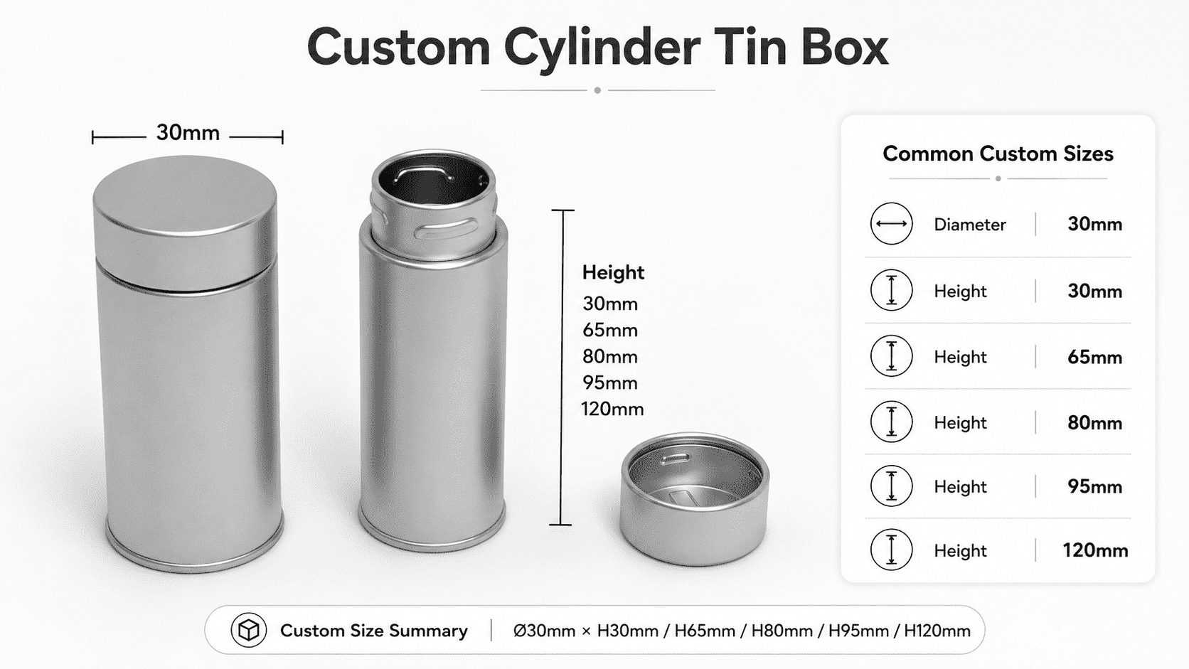 child resistant tin tube 120mm
